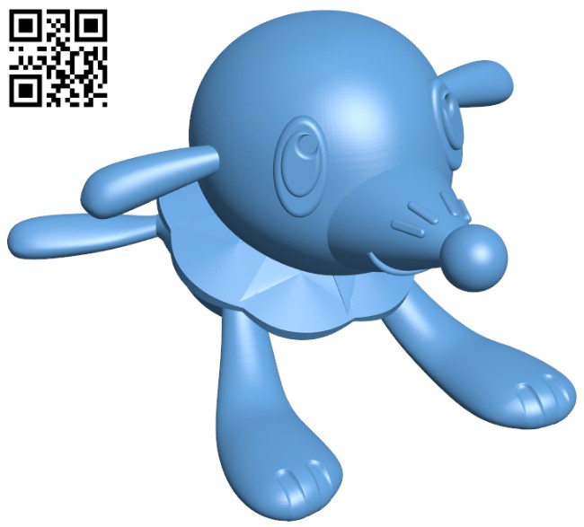 Popplio - Pokemon H004450 file stl free download 3D Model for CNC and 3d printer