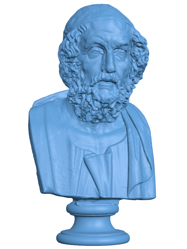 Portrait of Homer H004580 file stl free download 3D Model for CNC and 3d printer
