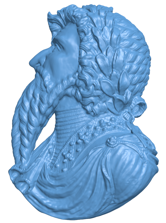 Portrait of an Emperor H004579 file stl free download 3D Model for CNC and 3d printer