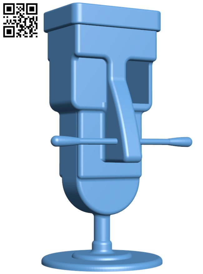Q-tips holder H004358 file stl free download 3D Model for CNC and 3d printer