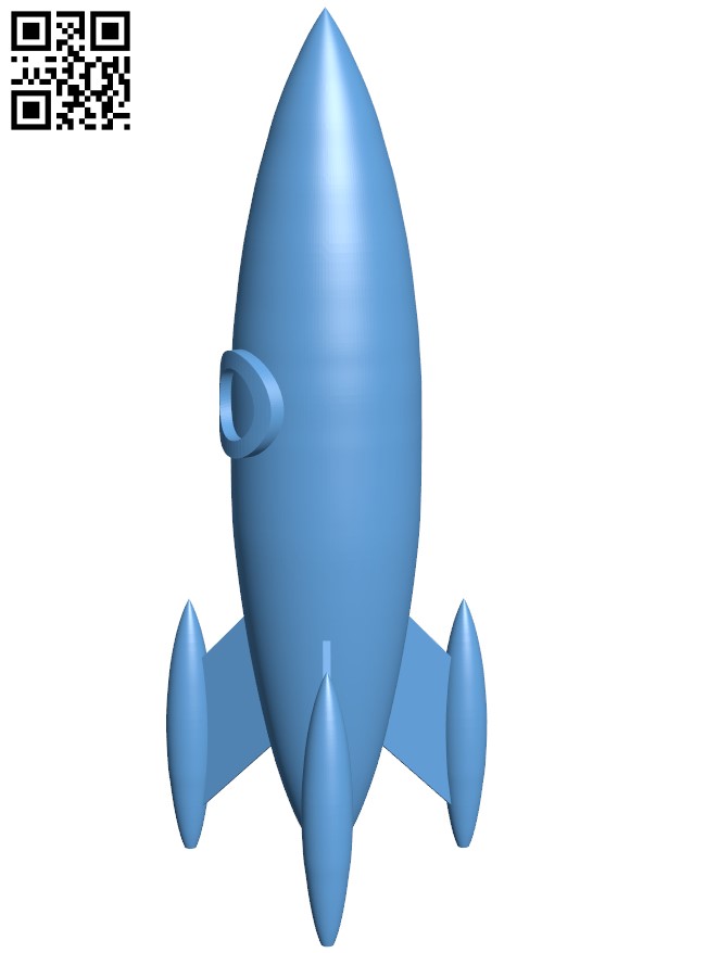 Rocket H004181 file stl free download 3D Model for CNC and 3d printer
