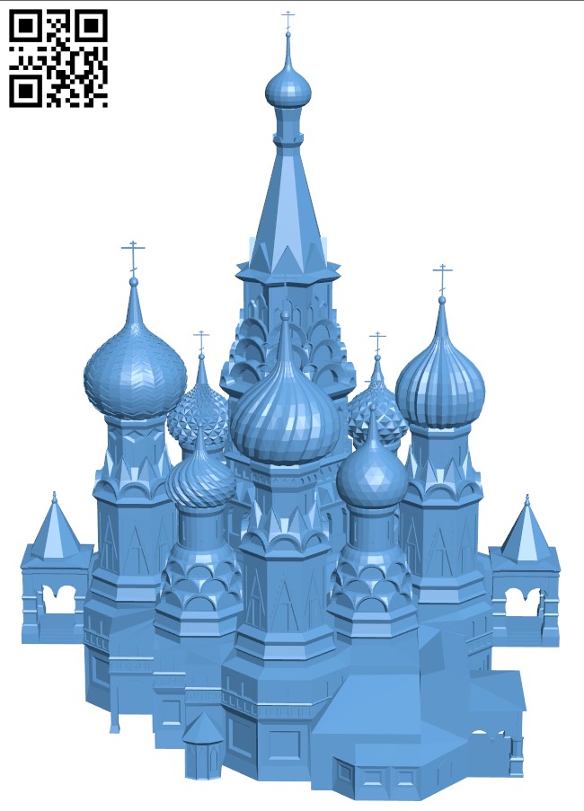 Saint basil cathedral H004652 file stl free download 3D Model for CNC and 3d printer