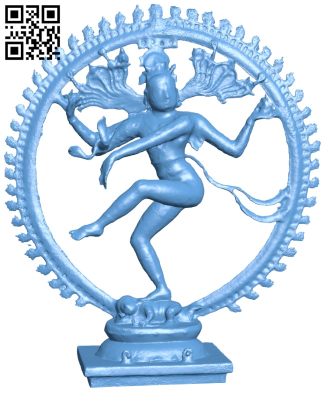 Shiva Nataraja H004654 file stl free download 3D Model for CNC and 3d printer