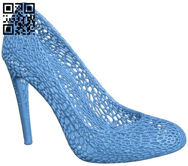 Shoes design Voronoi H004225 file stl free download 3D Model for CNC and 3d printer