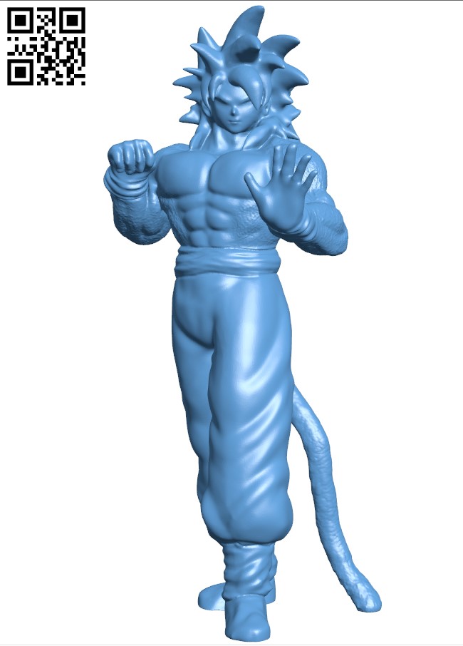 Son Goku H004299 file stl free download 3D Model for CNC and 3d printer