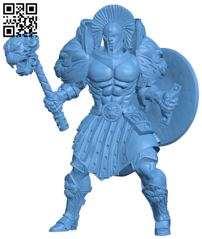 Spartancast Shield And Hammer Warrior H004468 file stl free download 3D Model for CNC and 3d printer