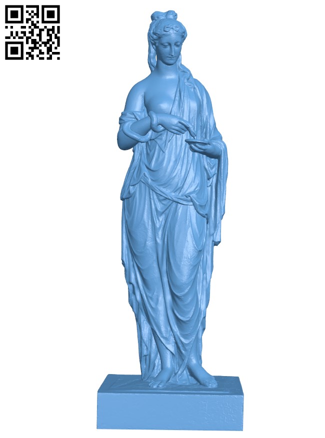Statue of Hygieia H004472 file stl free download 3D Model for CNC and 3d printer