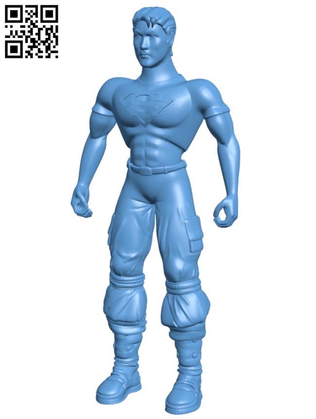 Superboy - Superhero H004473 file stl free download 3D Model for CNC and 3d printer