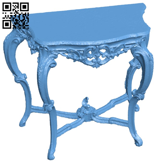 Table Louis XVI H004231 file stl free download 3D Model for CNC and 3d printer