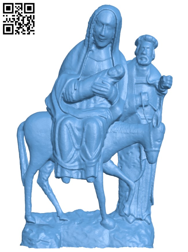 The Flight from Egypt H004598 file stl free download 3D Model for CNC and 3d printer