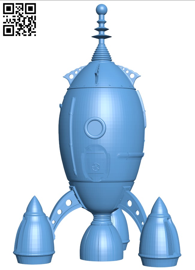 The Steam Rocket H004767 file stl free download 3D Model for CNC and 3d printer