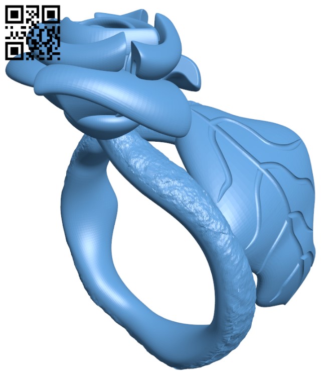 The rose ring H004239 file stl free download 3D Model for CNC and 3d printer