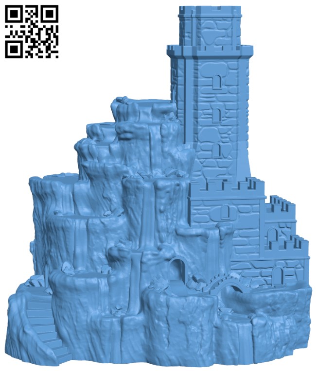 Tower of Cascades H004303 file stl free download 3D Model for CNC and 3d printer
