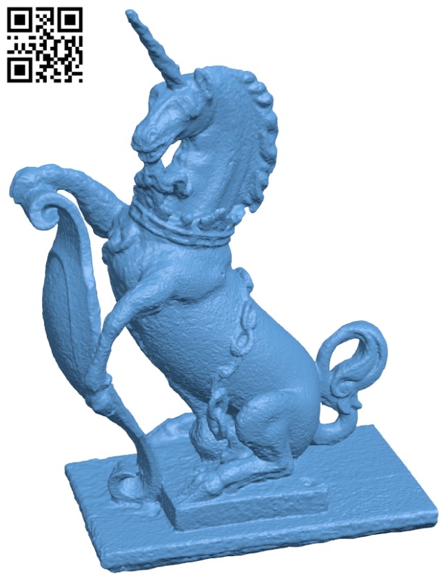 Unicorn in St Mary Abchurch H004661 file stl free download 3D Model for CNC and 3d printer
