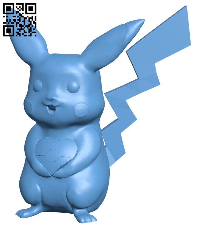 Valentine pikachu H004241 file stl free download 3D Model for CNC and 3d printer