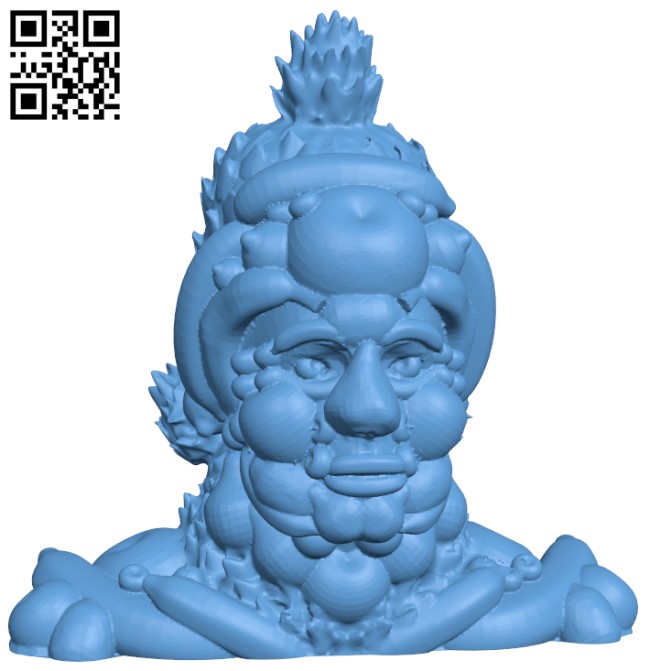 Vertumnus Fruit Bust H004606 file stl free download 3D Model for CNC and 3d printer