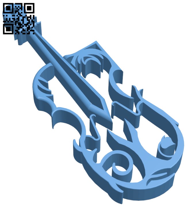Violin Earring H004607 file stl free download 3D Model for CNC and 3d printer