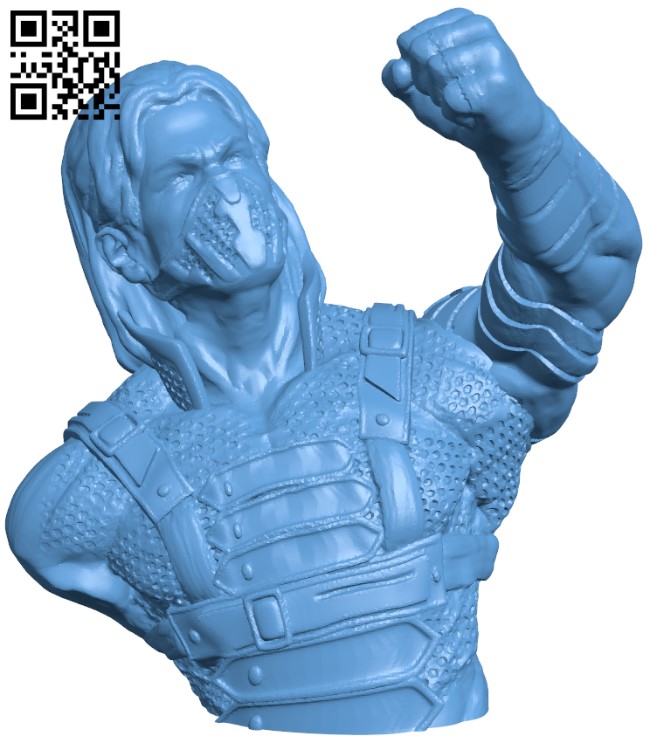 Winter Soldier bust H004776 file stl free download 3D Model for CNC and 3d printer