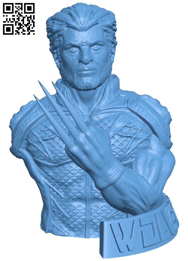 Wolverine- XMen H004778 file stl free download 3D Model for CNC and 3d printer