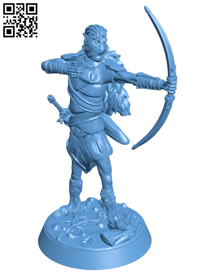 Adventurers - The Elf Ranger H005569 file stl free download 3D Model for CNC and 3d printer