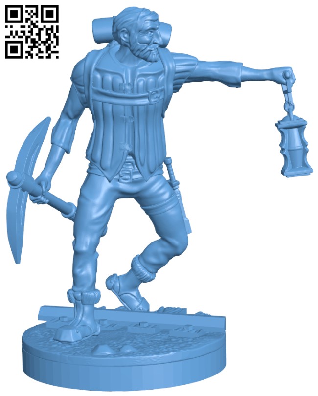 Adventurers – The Miner H005570 file stl free download 3D Model for CNC and  3d printer – Free download 3d model Files