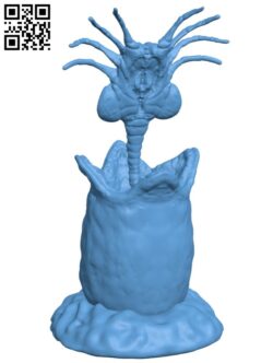 Alien Facehugger and Egg H005449 file stl free download 3D Model for CNC and 3d printer