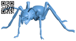 Ant H005693 file stl free download 3D Model for CNC and 3d printer