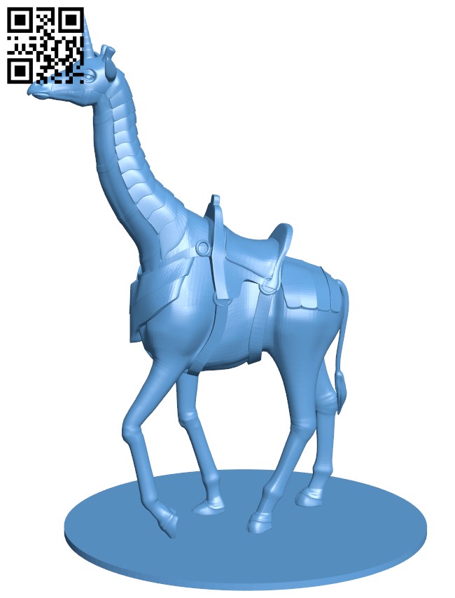 Armored Giraffe H004852 file stl free download 3D Model for CNC and 3d printer