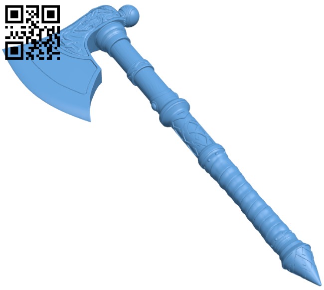 Assassins Creed Valhalla Eivor Axe 02 H005268 file stl free download 3D Model for CNC and 3d printer