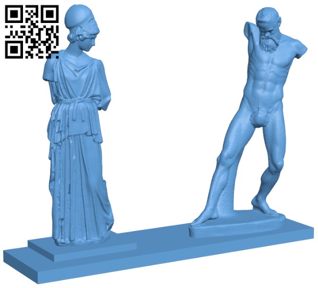 Athena and Marsyas H004971 file stl free download 3D Model for CNC and 3d printer