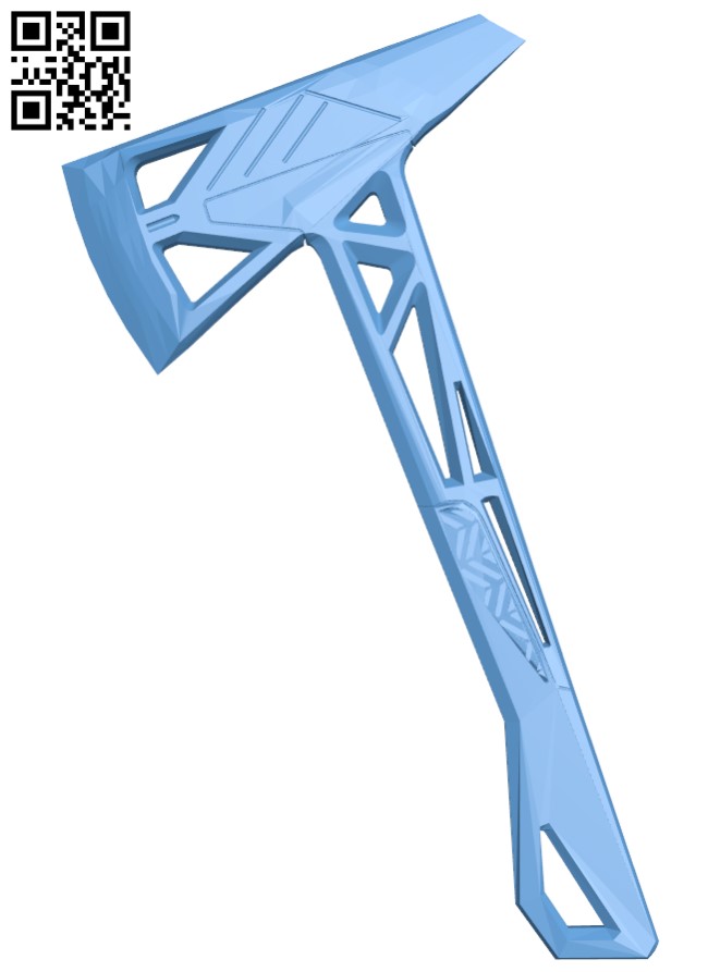 Axe prime melee valorant H004853 file stl free download 3D Model for CNC and 3d printer
