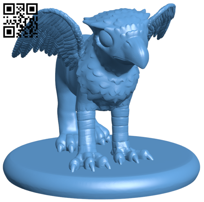 Baby Griffon H005696 file stl free download 3D Model for CNC and 3d printer