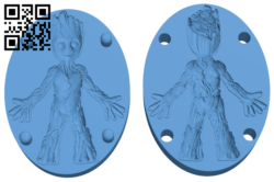 Baby Groot Clay Mold H005697 file stl free download 3D Model for CNC and 3d printer