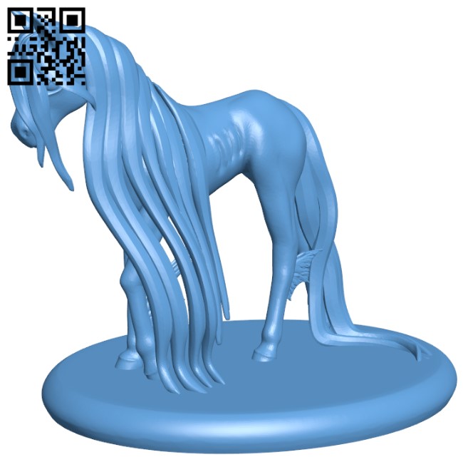 Baby Kelpie - Horse H005034 file stl free download 3D Model for CNC and 3d printer