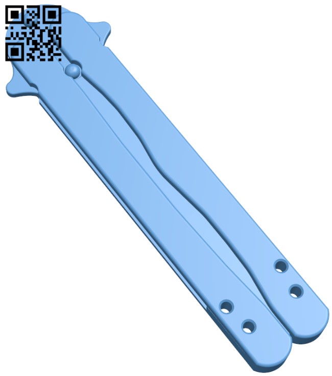 Balisong H005210 file stl free download 3D Model for CNC and 3d printer