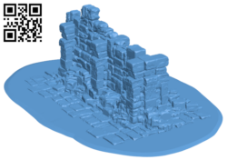 Basic Ruined Wall H005699 file stl free download 3D Model for CNC and 3d printer