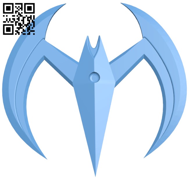 Batarang H005628 file stl free download 3D Model for CNC and 3d printer