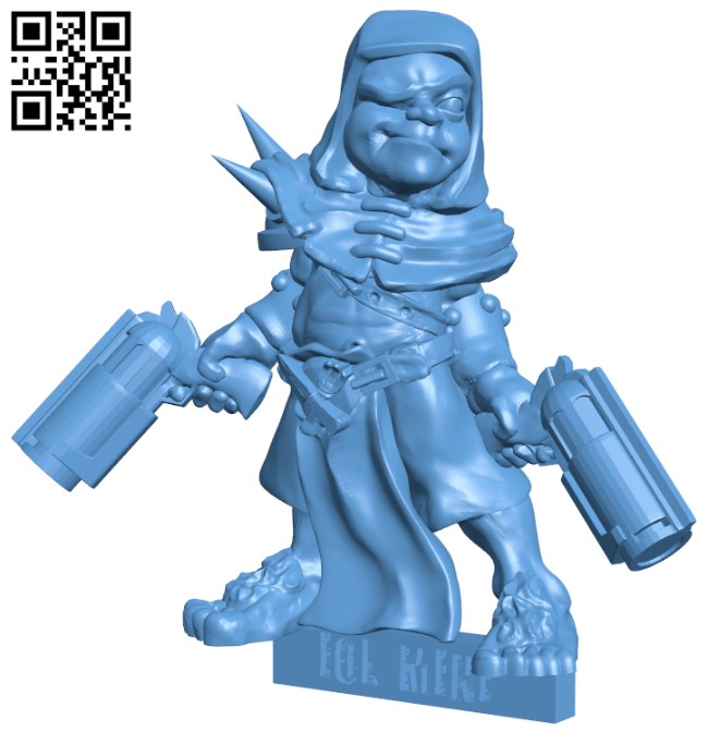 Bingo Whackins - Gunner H005574 file stl free download 3D Model for CNC and 3d printer