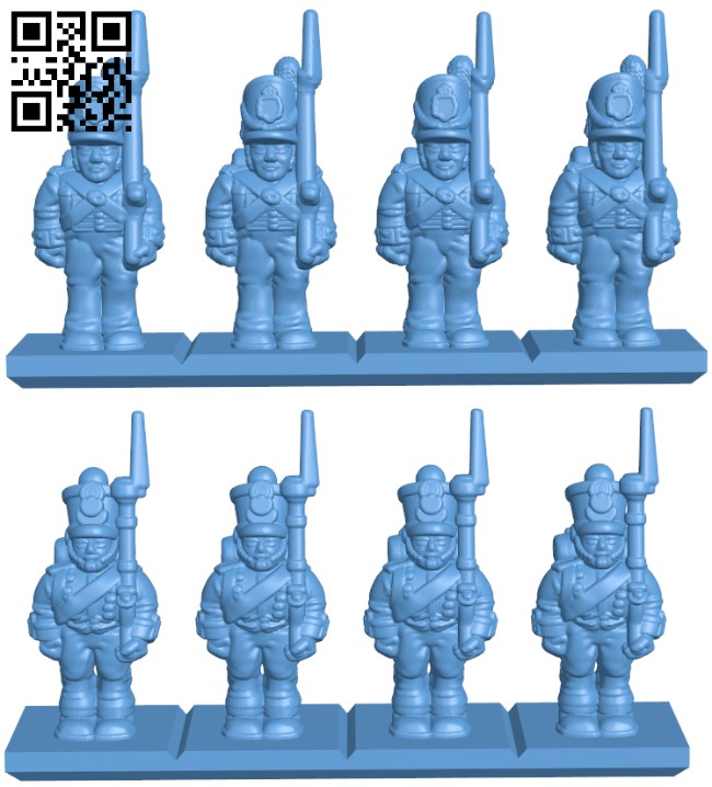 British And French Napoleonic Starter Set H004978 file stl free download 3D Model for CNC and 3d printer