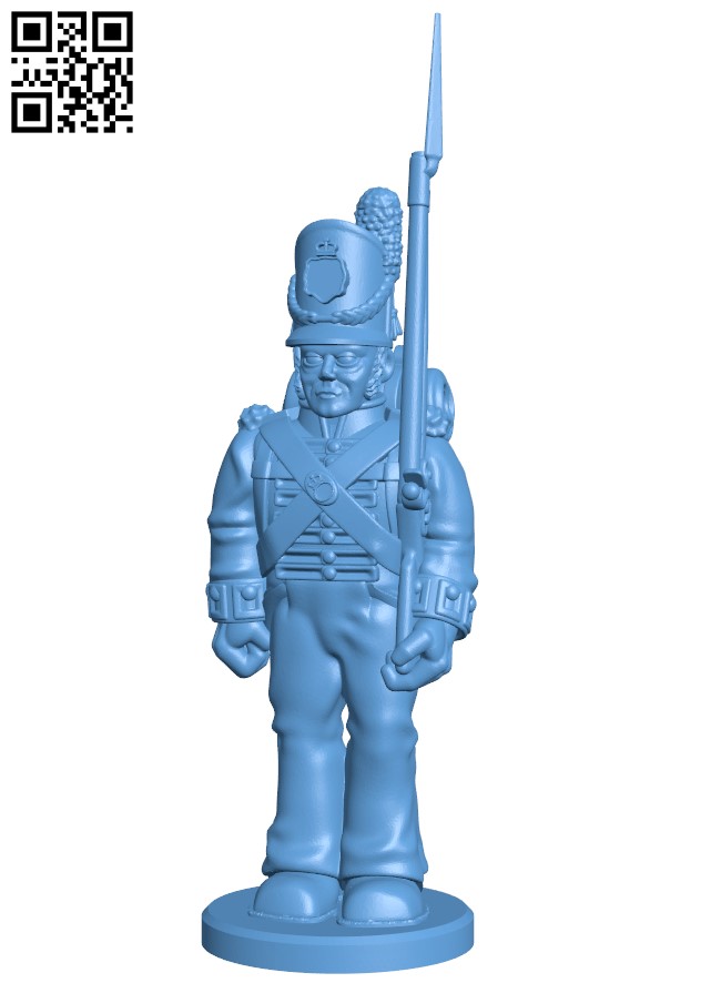 British Centre and Flank infantry H004979 file stl free download 3D Model for CNC and 3d printer