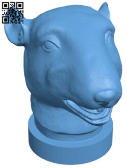 Rat Head H005457 file stl free download 3D Model for CNC and 3d printer