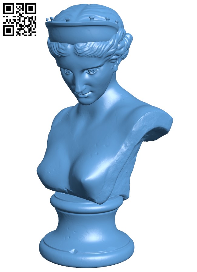 Bust of the Venus de Capua H005143 file stl free download 3D Model for CNC and 3d printer