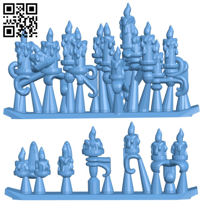 Candle Wallholders H004984 file stl free download 3D Model for CNC and 3d printer