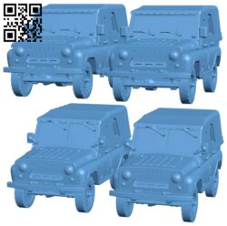 Car 1-100 UAZ-469 H005460 file stl free download 3D Model for CNC and 3d printer