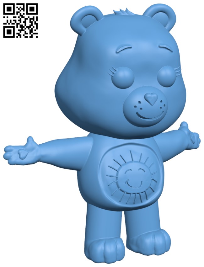 Care Bear H005047 file stl free download 3D Model for CNC and 3d printer