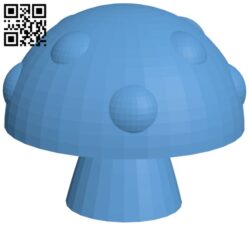Cartoon Mushroom H005273 file stl free download 3D Model for CNC and 3d printer