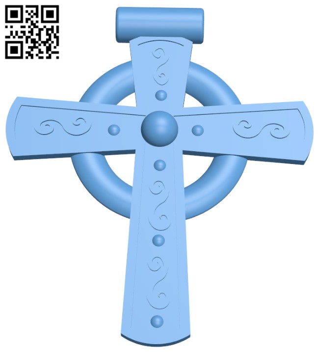 Celtic Cross Necklace Pendant H004987 file stl free download 3D Model for CNC and 3d printer