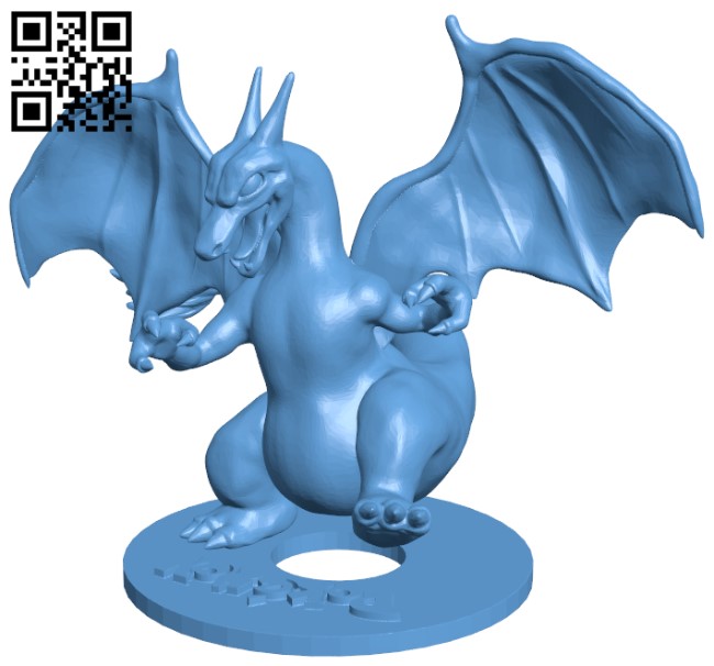 Charizard - Pokemon H005631 file stl free download 3D Model for CNC and 3d printer