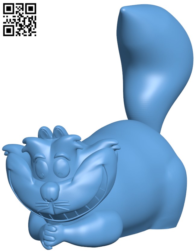 Cheshire Cat - MMU H005219 file stl free download 3D Model for CNC and 3d printer