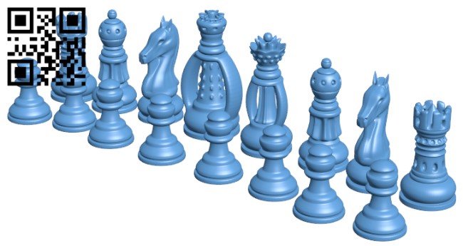 Chess H005054 file stl free download 3D Model for CNC and 3d printer